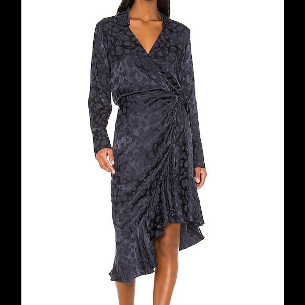 Parker Women's Marin Collared Wrap Midi Dress
